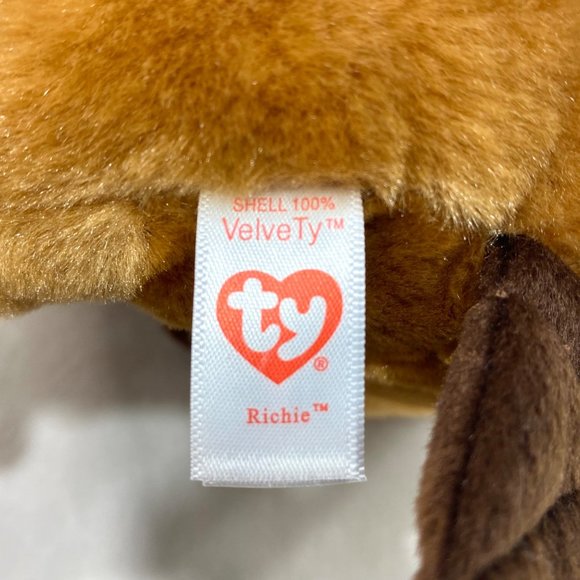 Classic Ty Richie Beaver - VelveTy Super Soft - All Tags - Picture 11 of 12